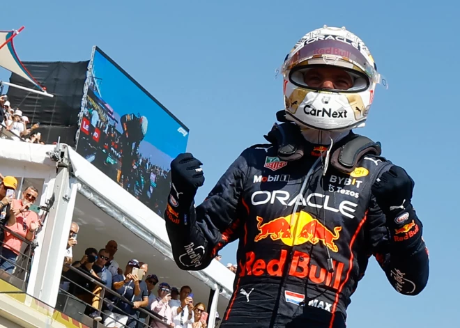 Verstapens pēc Leklēra izstāšanās pārliecinoši uzvar Francijas "Grand Prix"