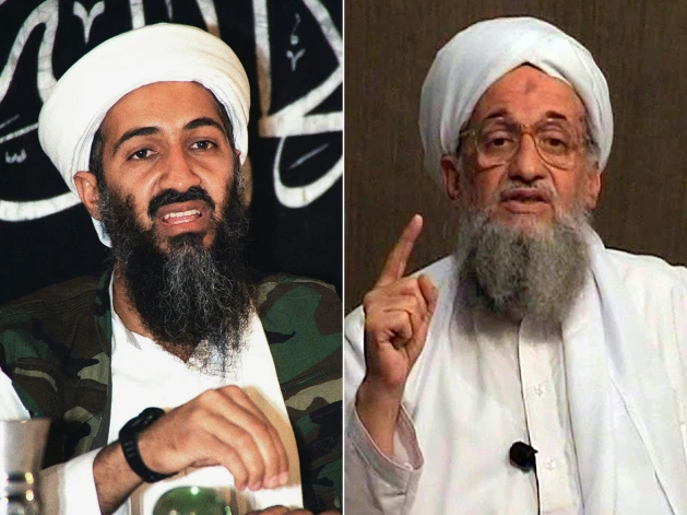 Jau likvidētie teroristu tīkla "Al Qaeda" vadītāji Osama bin Ladens un Aimans al Zavahiri.