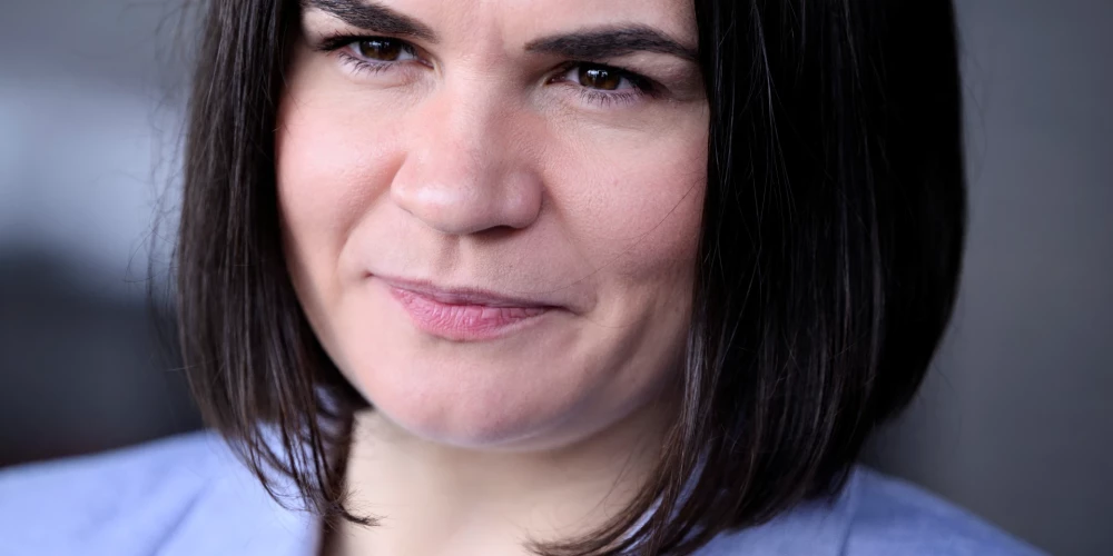 Baltkrievijas demokrātiskās kustības līdere Svjatlana Cihanouska.