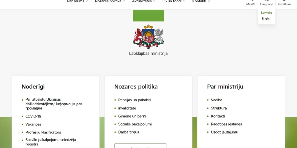 В Латвии начнут бороться с русскоязычными версиями сайтов учреждений? Министр - за!