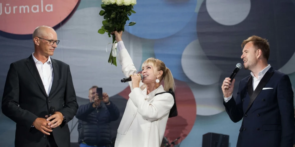 Лайма Вайкуле на празднике Каугури в 2019 году