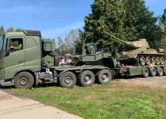 Демонтаж танка в Нарве (Фото: скриншот видео)