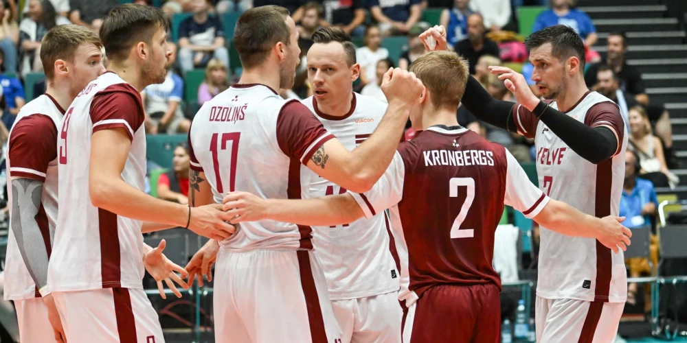 Latvijas volejbolisti trīs setos zaudē Somijai un tikpat kā atvadās no cerībām spēlēt finālturnīrā