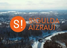 Attēlā ir redzams "Sigulda aizrauj" logo, taču būtu piedodams, ja vērotājs to sajauktu ar partijas "Stabilitātei!" logo, kurš attēlots ļoti līdzīgā veidā.