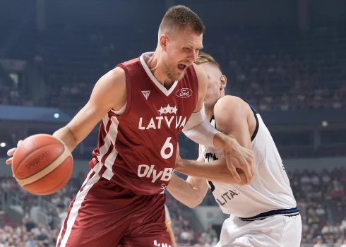 Pārbaudes spēle basketbolā vīriešiemstarp Latvijas un Igaunijas komandām "Arēnā Rīga".