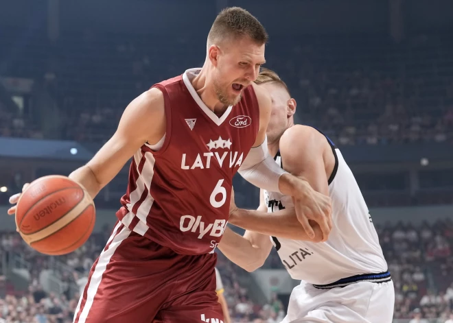 Porziņģa atgriešanās spēlē Latvijas basketbolisti pārbaudes mačā uzvar Igauniju