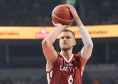 Pārbaudes spēle basketbolā vīriešiemstarp Latvijas un Igaunijas komandām "Arēnā Rīga".