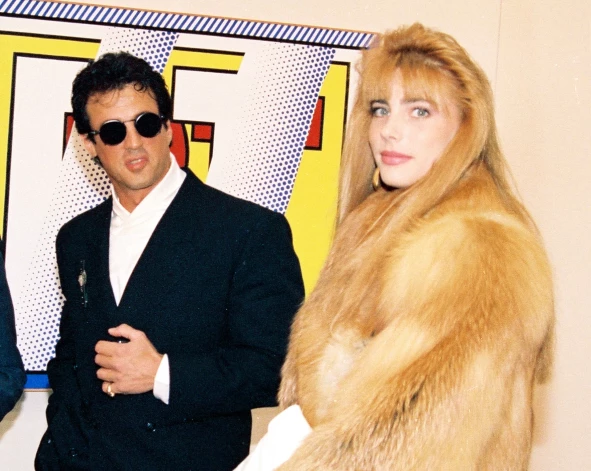 Silvestrs Stallone un Dženifera Flavina 1988. gadā.