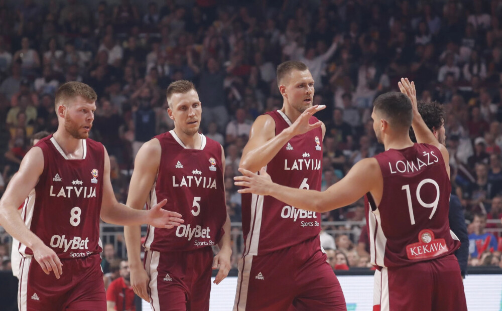 Latvijas basketbolisti pēc pirmā puslaika PK kvalifikācijas spēlē ar Lielbritāniju spēlē neizšķirti