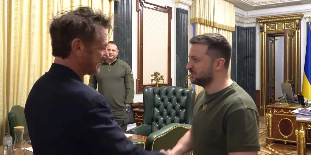 Шон Пенн и Владимир Зеленский