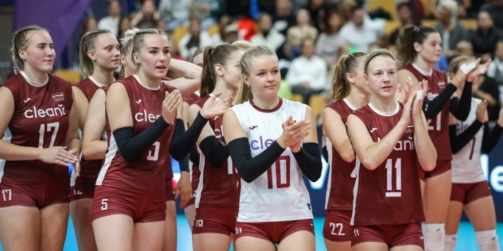 Latvijas volejbolistes EČ kvalifikācijas piekāpjas Dānijai