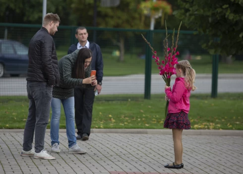 Zinību dienas rīts Ķekavas vidusskolā.