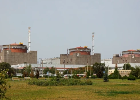Ukrainas Zaporižjas atomelektrostacija. 