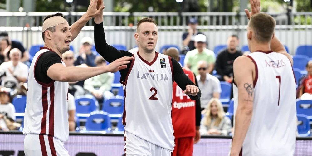 Latvijas izlase Eiropas kausu 3x3 basketbolā sāk ar divām uzvarām un iekļūst ceturtdaļfinālā