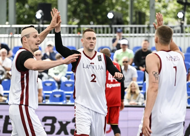 Latvijas izlase Eiropas kausu 3x3 basketbolā sāk ar divām uzvarām un iekļūst ceturtdaļfinālā