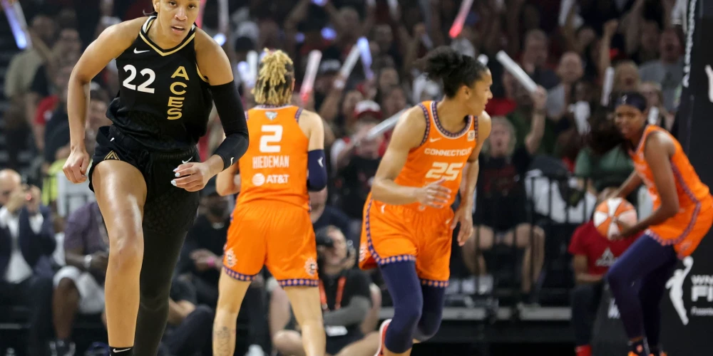 WNBA finālsērija sākas ar "Aces" uzvaru