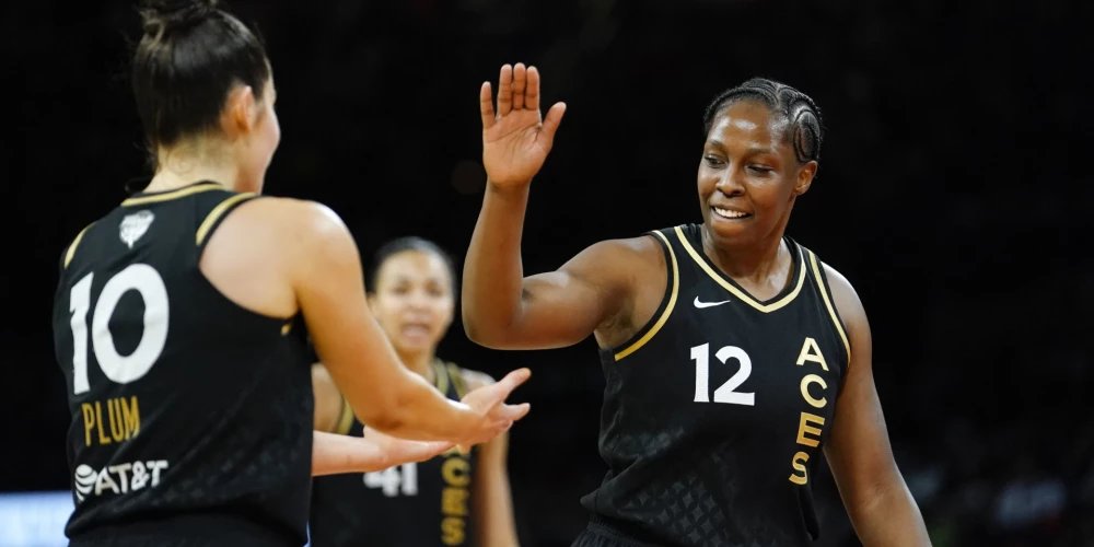"Aces" izcīna otro uzvaru WNBA finālsērijā