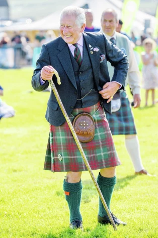 Princis Čārlzs skotu spēlēs The Mey Highland Games. 2019. gads.