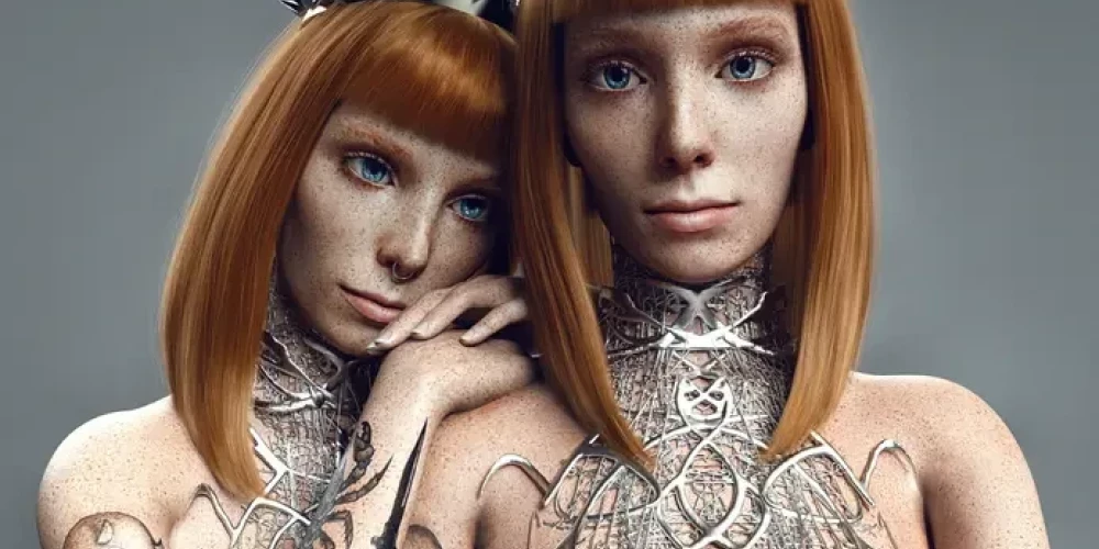 Аватары моделей-близняшек The Fly Twins 