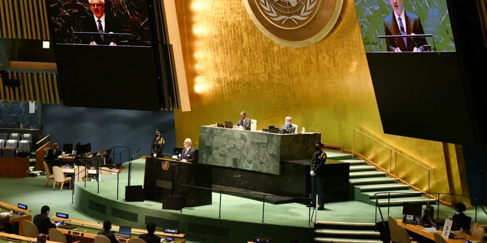 Эгил Левитс на Генассамблее ООН заявит об ответственности России за войну в Украине