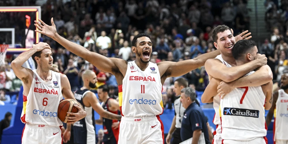 Spānijas basketbolisti nosargā pārsvaru un ceturto reizi vēsturē triumfē Eiropas čempionātā