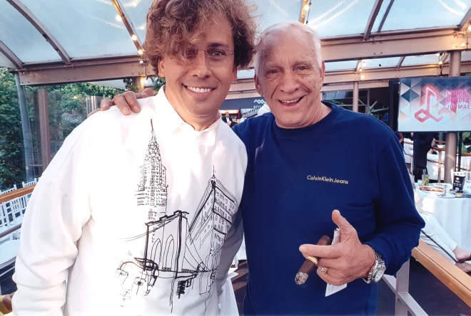 Юлий Круминьш с Максимом Галкиным в Юрмале