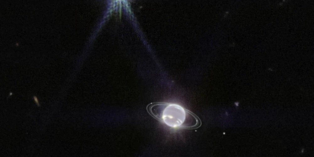 Džeimsa Veba teleskops pirmo reizi iemūžinājis Neptūnu un tā gredzenus