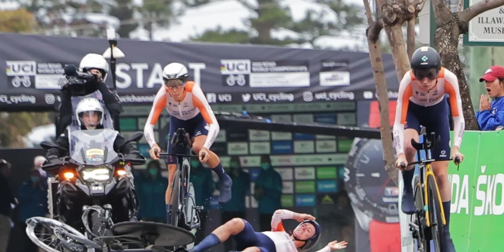 Nīderlandes riteņbraucēja startēs Pasaules čempionātā ar kaula plīsumu