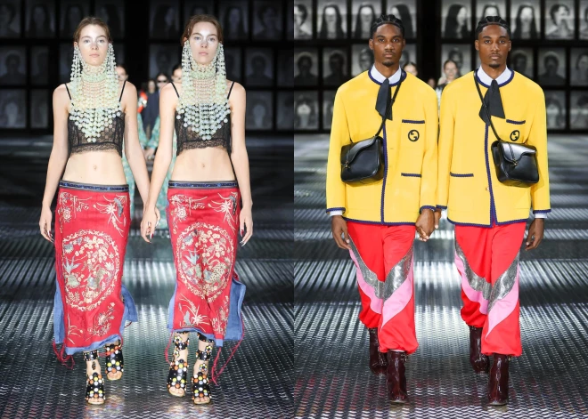 Нашествие близнецов на показе Gucci