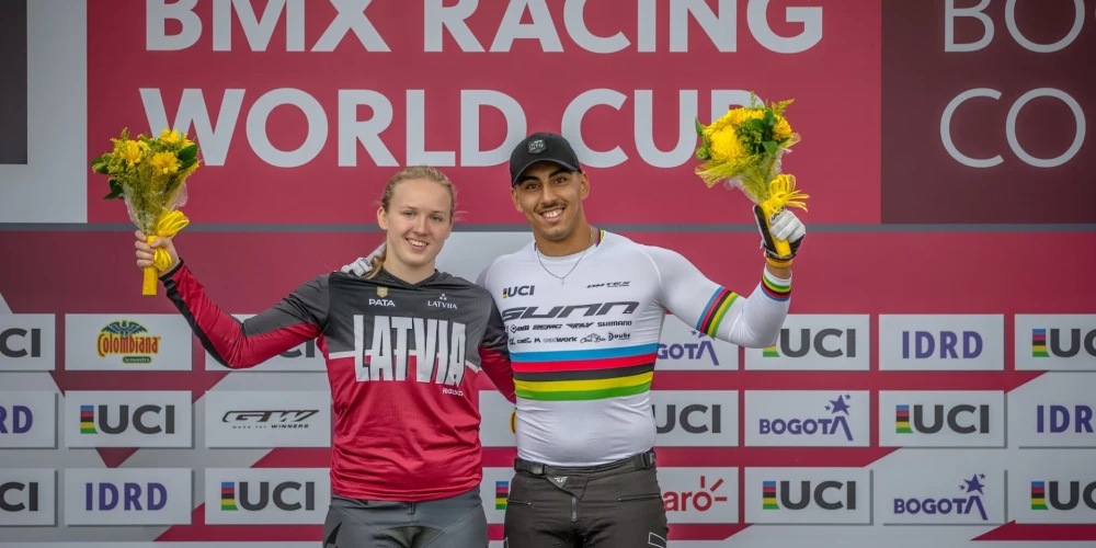 BMX riteņbraucēja Stūriška uzvar otro Pasaules kausa posmu pēc kārtas U-23 grupā