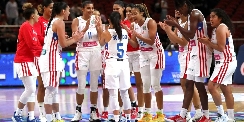 Puertoriko basketbolistes pirmo reizi vēsturē iekļūst Pasaules kausa ceturtdaļfinālā