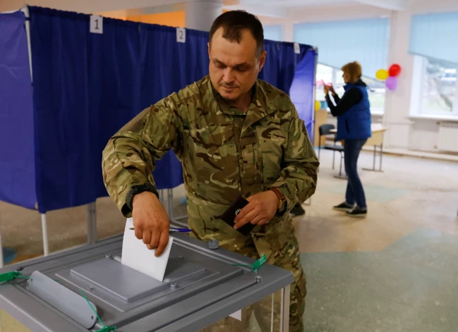 Tā izskatās tā dēvētais referendums Doneckā.