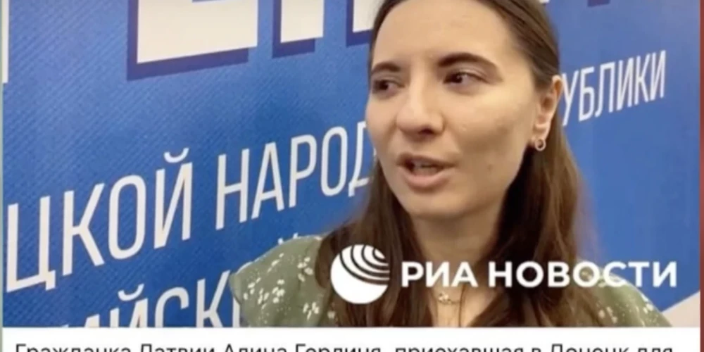 Okupētā Doneckas apgabala pseidoreferendumā bijusi arī "novērotāja no Latvijas"