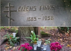 FOTO: kāds tagad izskatās gaišreģa Eižena Finka kaps