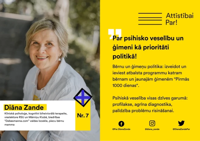 Ejot politikā, Diānai Zandei bija lieli mērķi.