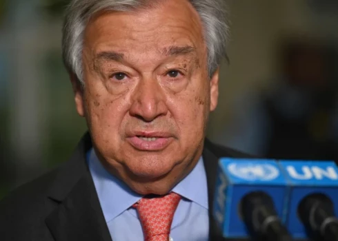 ANO ģenerālsekretārs Antoniu Gutērrešs.