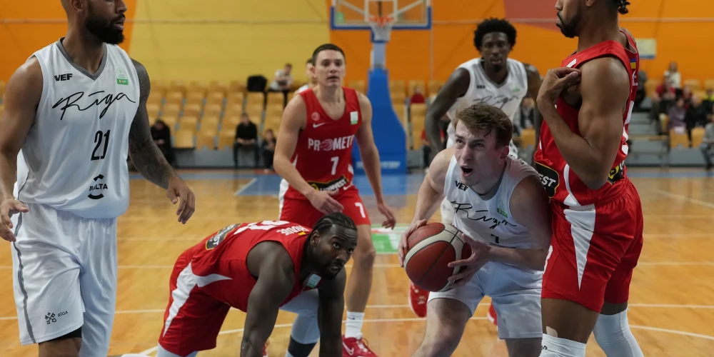 "VEF Rīga" zaudē Ukrainas "Prometey" basketbolistiem
