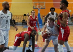 "Arēnā Rīga" notiek "Pafbet" Latvijas - Igaunijas Basketbola līgas spēle vīriešiem starp ukraiņu BC Prometey" un "Vef Rīga" .