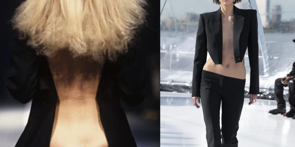 "Бамстеры" на показах Alexander McQueen в 1997 и в 2023 годах 