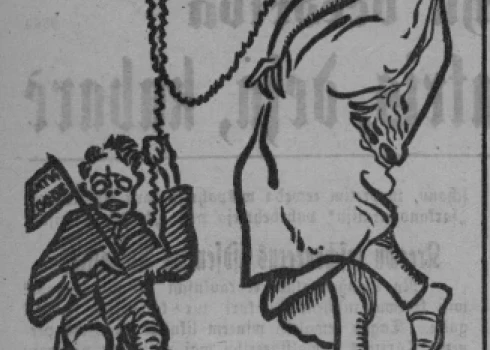 1922. gada oktobrī laikraksts “Zemgalietis” izmantoja Jaņa Rozentāla slavenās gleznas “Princese ar pērtiķi” sižetu, lai aprādītu to, kā boļševiki spēlējas ar vientiesīgajiem latviešiem.