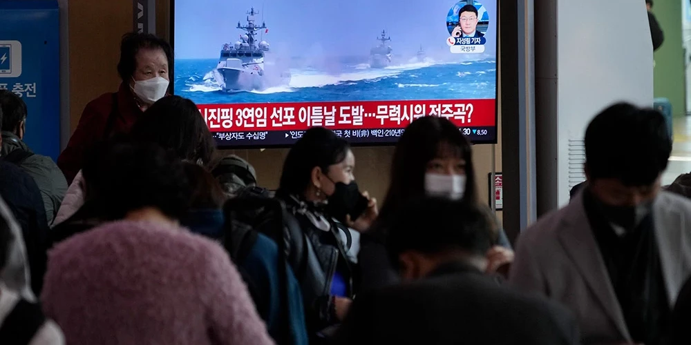 Ziemeļkoreja un Dienvidkoreja rietumu piekrastē apmainās ar brīdinājuma šāvieniem