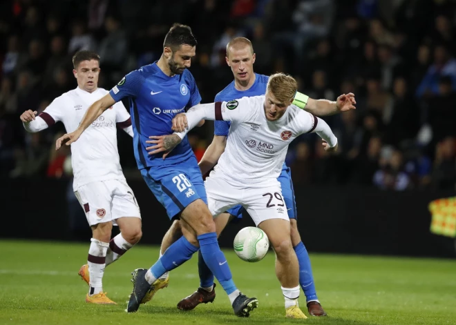 RFS futbolisti UEFA Konferences līgas grupu turnīrā viesojas pie Edinburgas "Hearts"