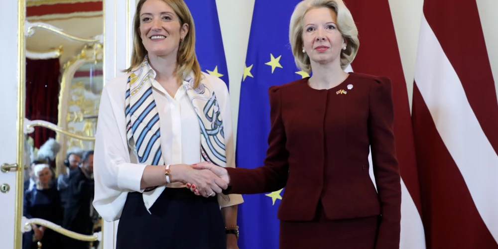 Поддержка Украины является приоритетом и для латвийского Сейма, и для Европарламента, отметили Роберта Метсола и Инара Мурниеце