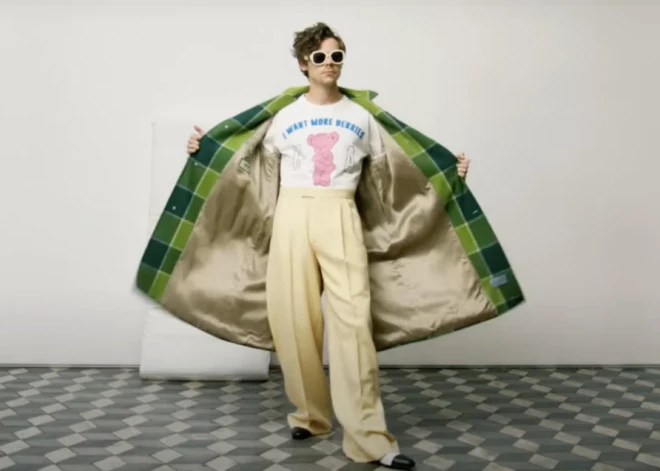 Гарри Стайлз бесконечно одевается и раздевается в рекламе своей коллекции с Gucci