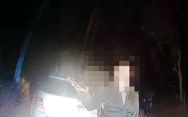 "Я впервые жду полицию в лесу", - весело заметил пьяный водитель.