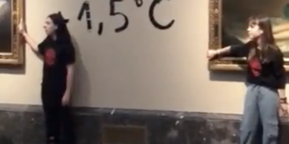 ВИДЕО: в музее Прадо в Мадриде экоактивисты приклеили себя к картинам Гойя