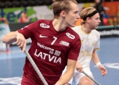 Latvijas florbola izlase pasaules čempionāta trešajā mačā atzīst Vācijas pārākumu