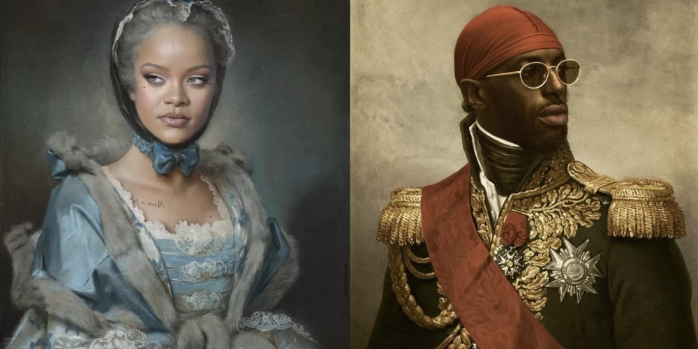Как выглядели бы современные звезды на исторических портретах?