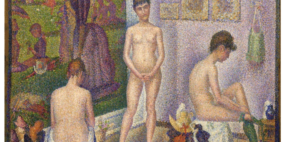 Жорж Сера. “Натурщицы” (Малая версия), 1888–1890