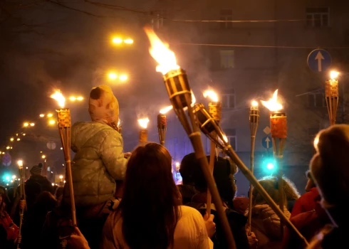 Факельное шествие в честь Дня Лачплесиса